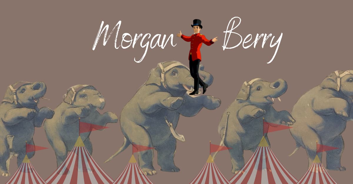 Graphic of Morgan Berry: Elephant Trainer History and Research Sources