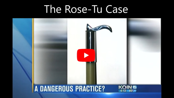KOIN 6 investigative news segment titled A Dangerous Practice showing a bullhook used in the Rose-Tu elephant case, part of a four-part investigative series by journalist Carla Castano.