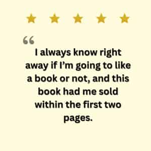 Quote from BookLife Prize 2020 praising the exemplary prose of The Will of Heaven by Debbie Ethell.